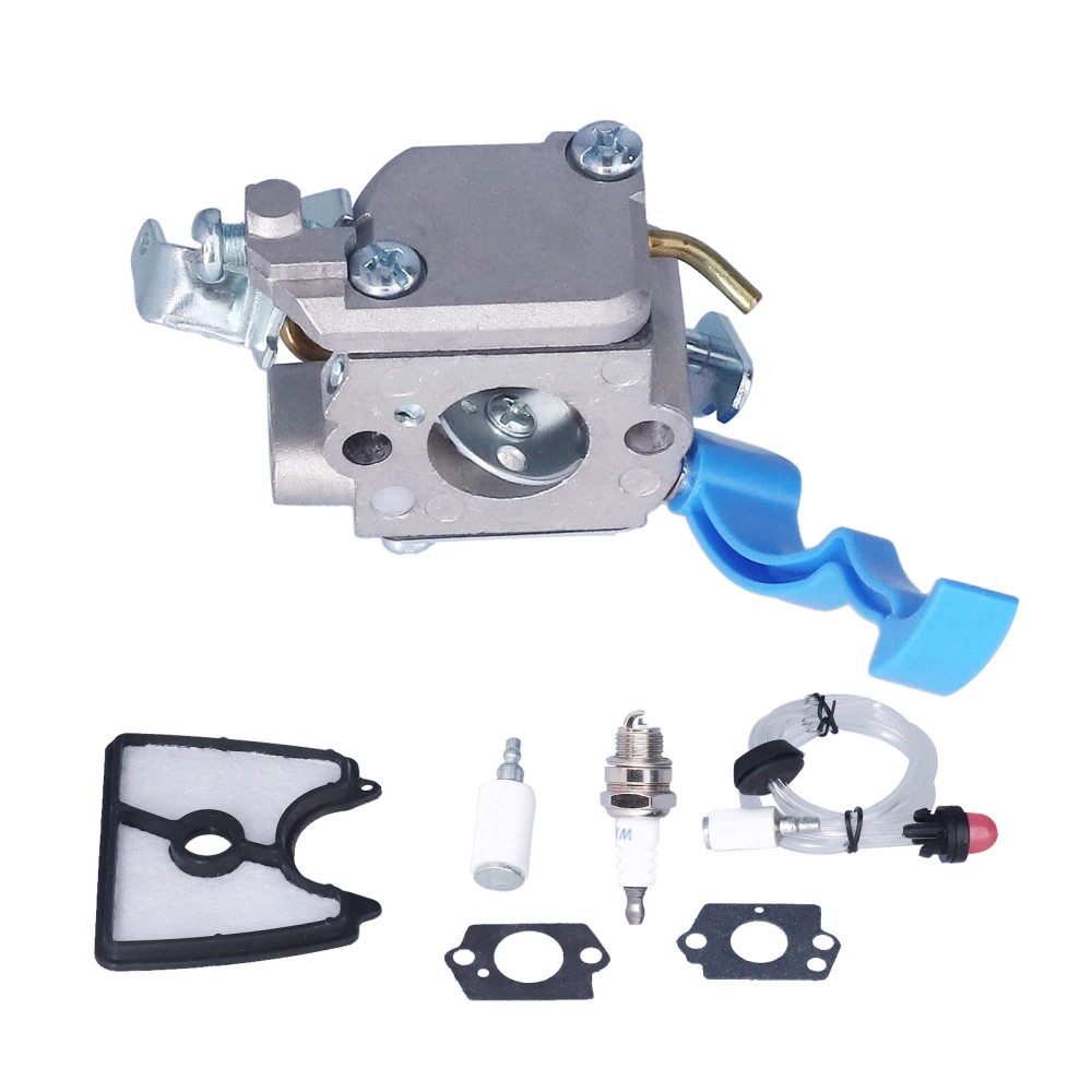 Carburetor Air Filter Fuel Filter Kit for Husqvarna 125B 28cc 2 Stroke 170 MPH Pneumatic Handheld Gas Blower