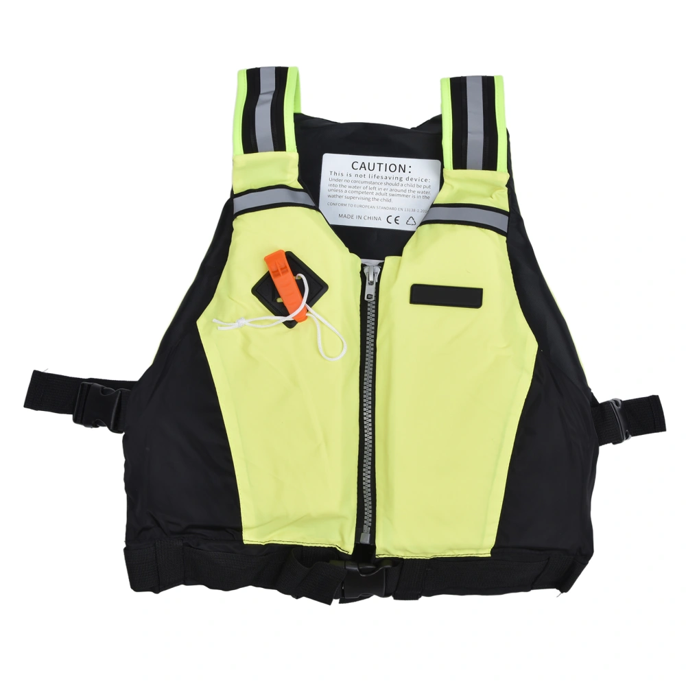 Fishing Vest Oversized Snorkeling Reflective Comfortable Large Capacity Non Professional Life Jacket for SurfingGreen