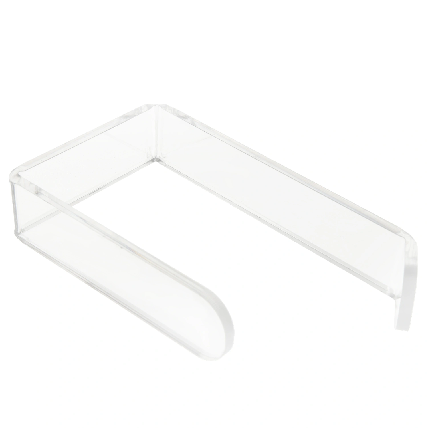 Toilet Paper Holder No Drilling Acrylic Transparent Wall Mount Toilet Paper Roll Holder for Bathroom Kitchen