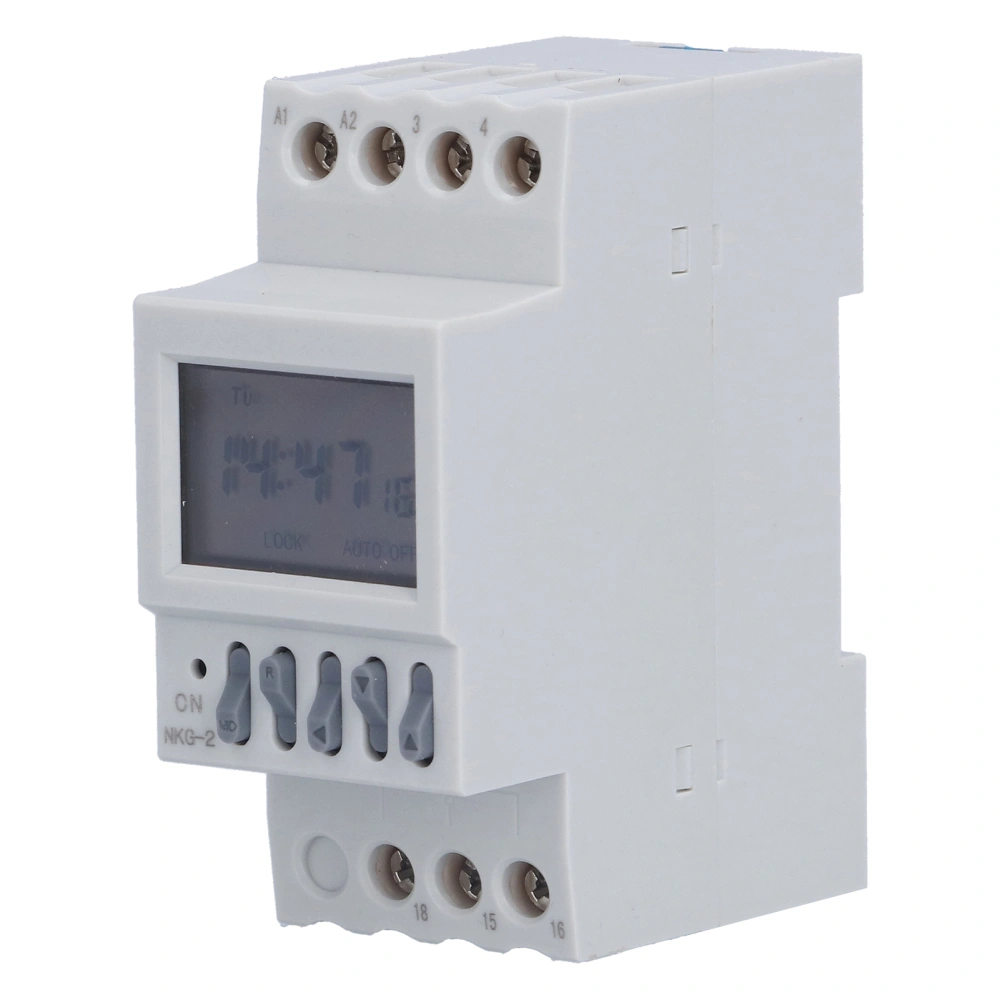 Time Control Switch 3V Rechargeable Lithium Battery Second Control NKG‑2 to Second Guide Rail Time Control Switch