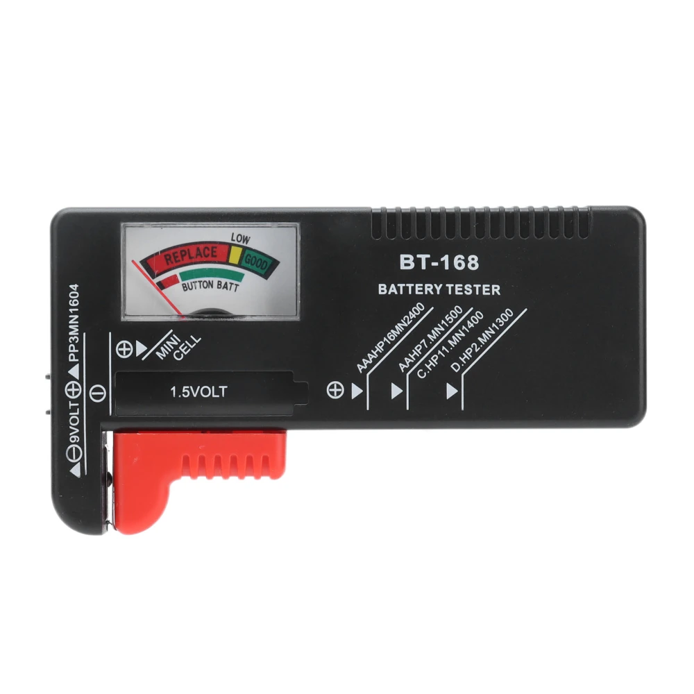 Pointer BT168 Battery Capacity Tester Portable Battery Checker for 1.5V 9V Battery