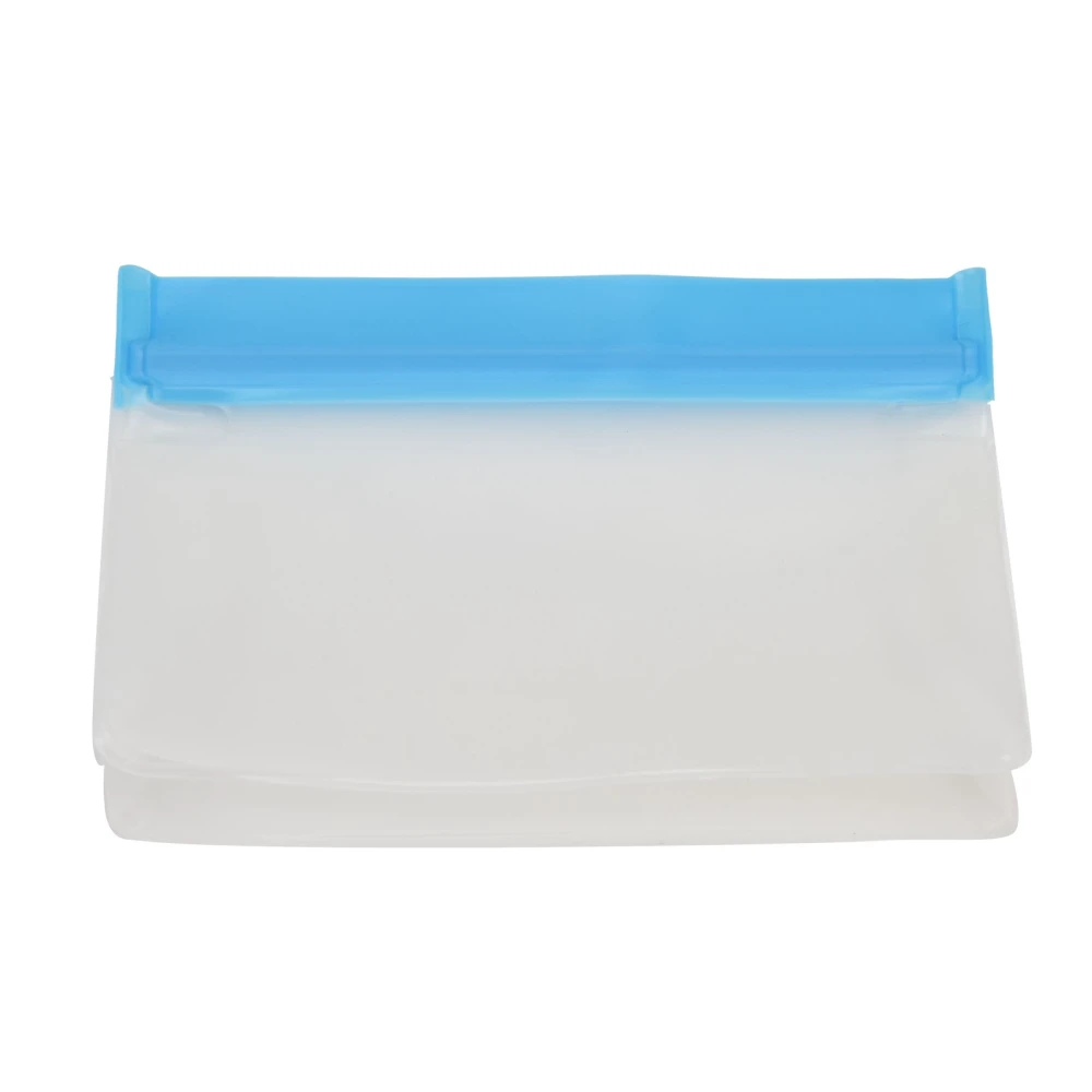 Silicone Bags Environmentally Friendly Leakproof Reusable Food Vegetables Storage Bags for HomeBlue Small