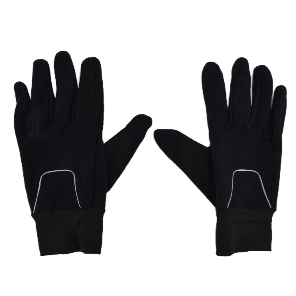 Cycling Gloves Touch Sensitive Waterproof Black Non Slip Windproof Gloves for Outdoor Cycling TravelM