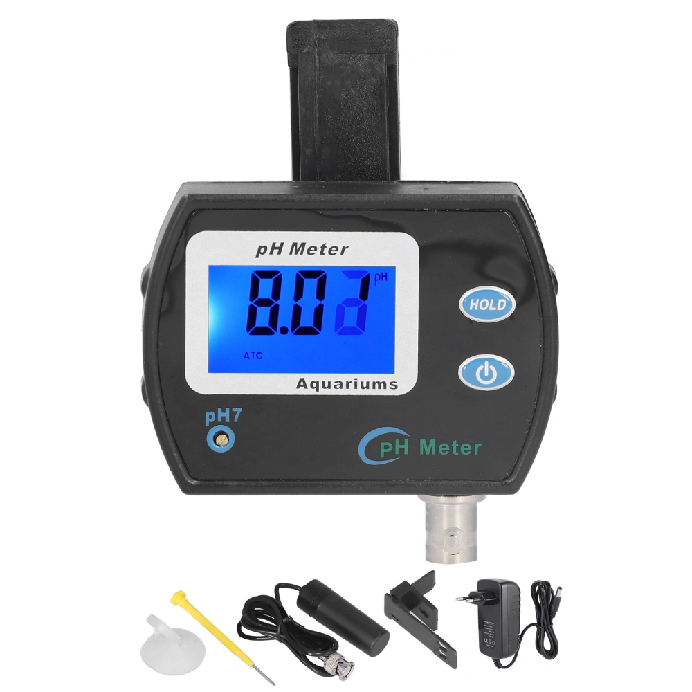 PH‑900 PH Meter LCD Digital Water PH Tester with Replaceable Electrode Probe High Accuracy for Water Quality TestingEU Plug 220V