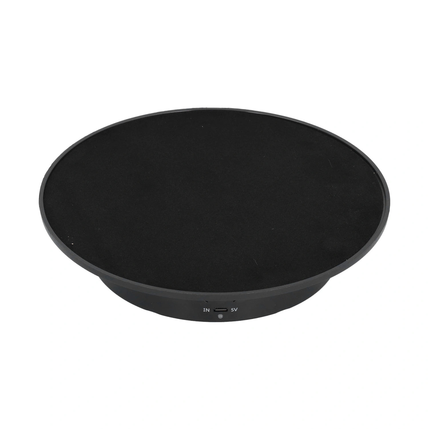200mm Motorized Rotating Display Stand Bracket 3 Speed Adjustable USB Powered Jewelry Electric Rotating TurntableBlack