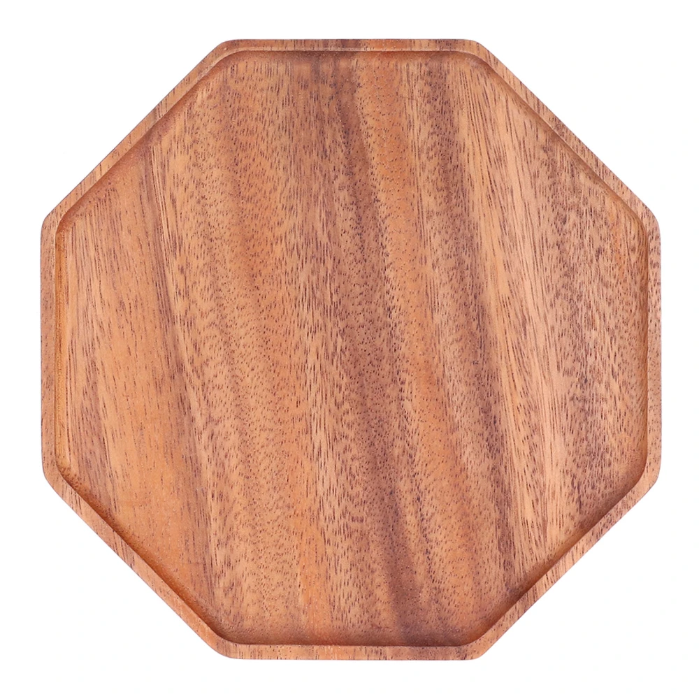 Tea Plate Natural Wood Environmental Protection Uniform Texture Odorless Serving Tray25x25x2cm