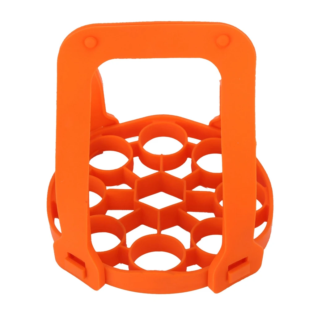 9Hole Silicone Egg Steamer Rack AntiScalding Pressure Cooker Sling Heat Insulation Pad(Orange )