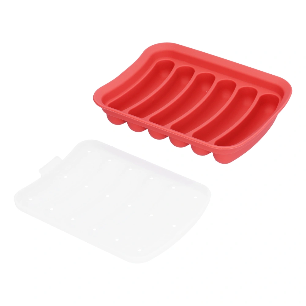 Sausage Mold Food Grade Silicone Nonstick Sausage Maker Molds Homemade Hot Dogs Mold DIY Baking Tools for Home Kitchen Restaurant HotelRed