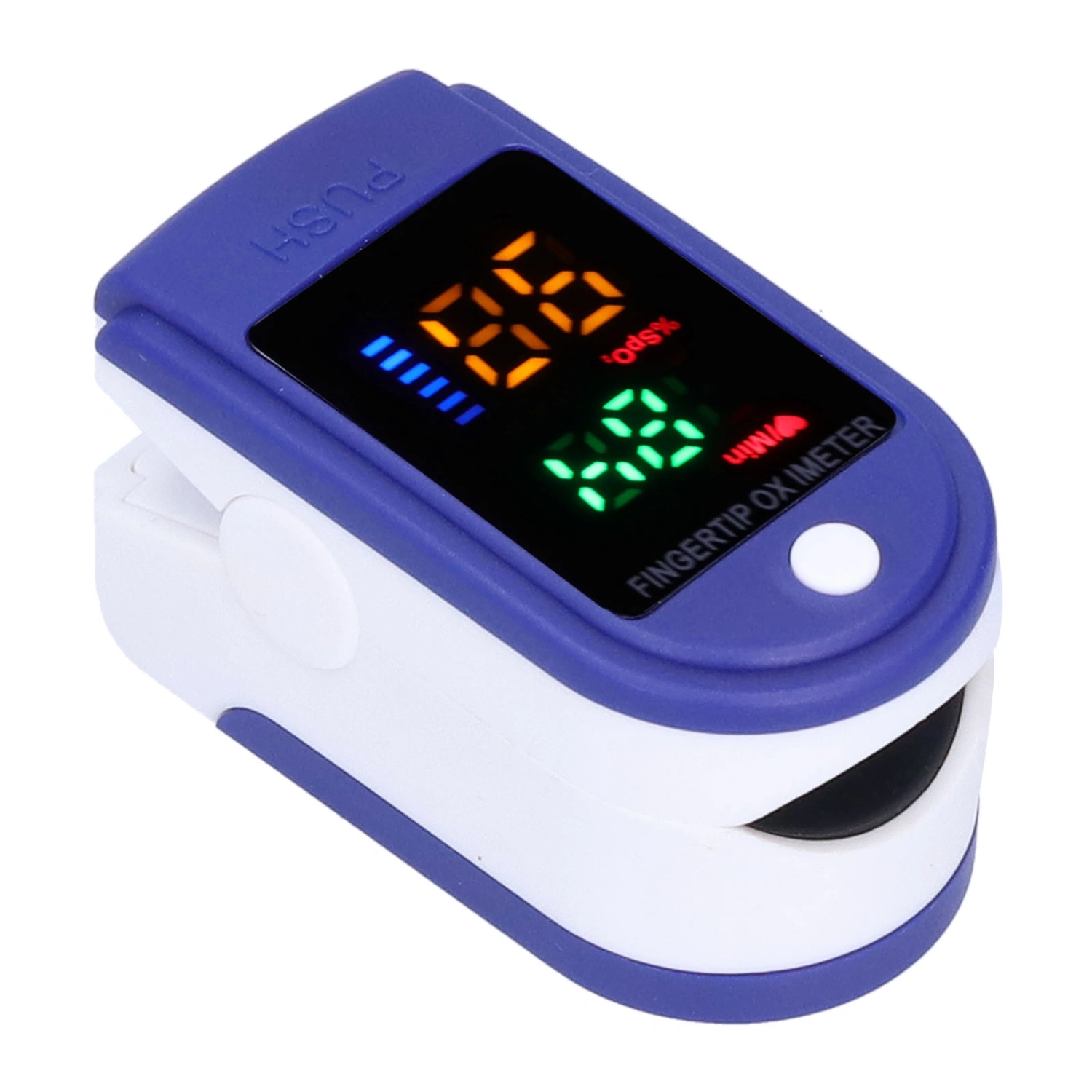 LED Oximeter Fingertip Pulse Oximeter with Multifunction Easy to Install Durable for Blood Oxygen Saturation Test