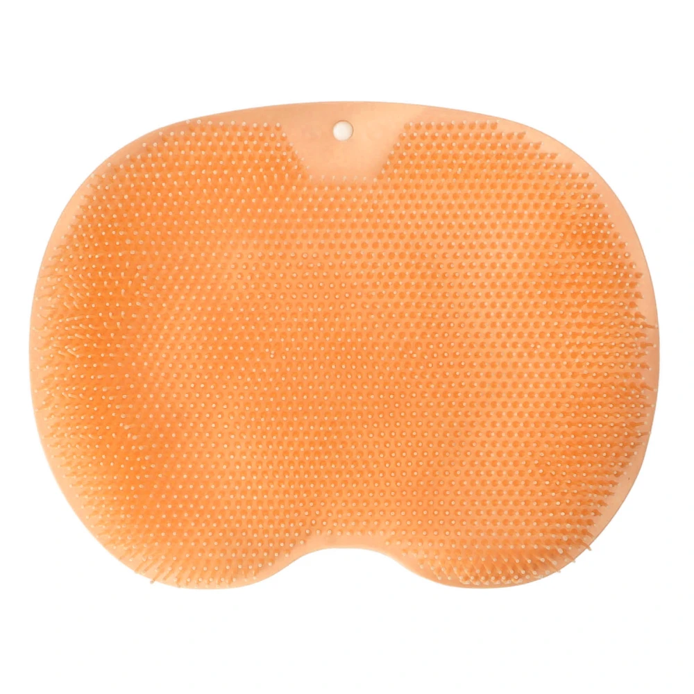 Bathroom Foot Massage Cushion TPE Foot Rub Pad Wall Mountable Foot Massager Mats with Suction Cup Orange