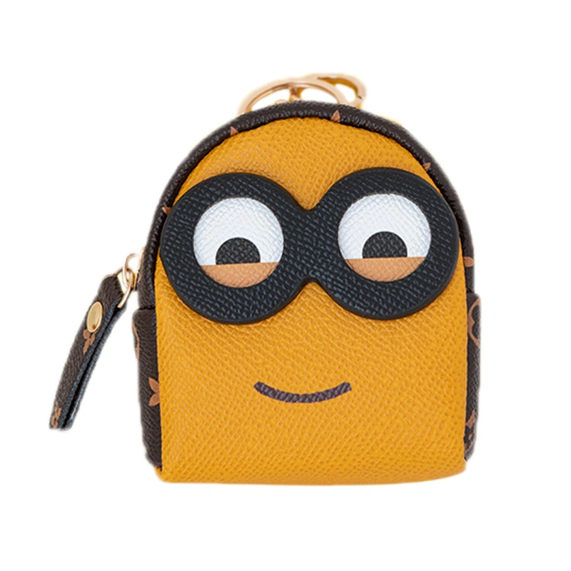 Coin Purse Cute Yellow Cartoon Character Design Cell Phone Bag Small Hand Purse for Women Key Type 1