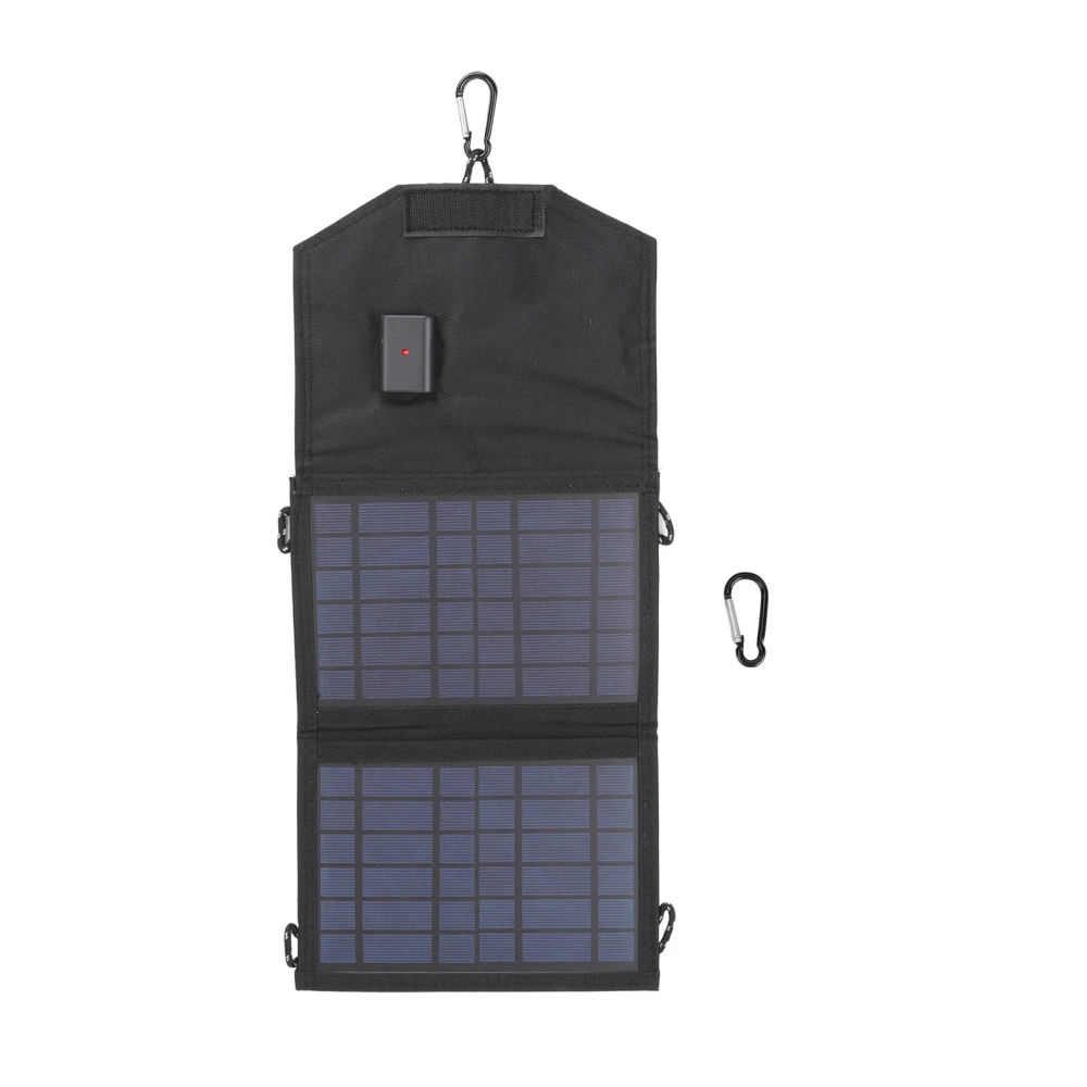 7W 5V Foldable Solar Charger Portable High Conversion Rate Durable Solar Power Panel for Outdoor Camping