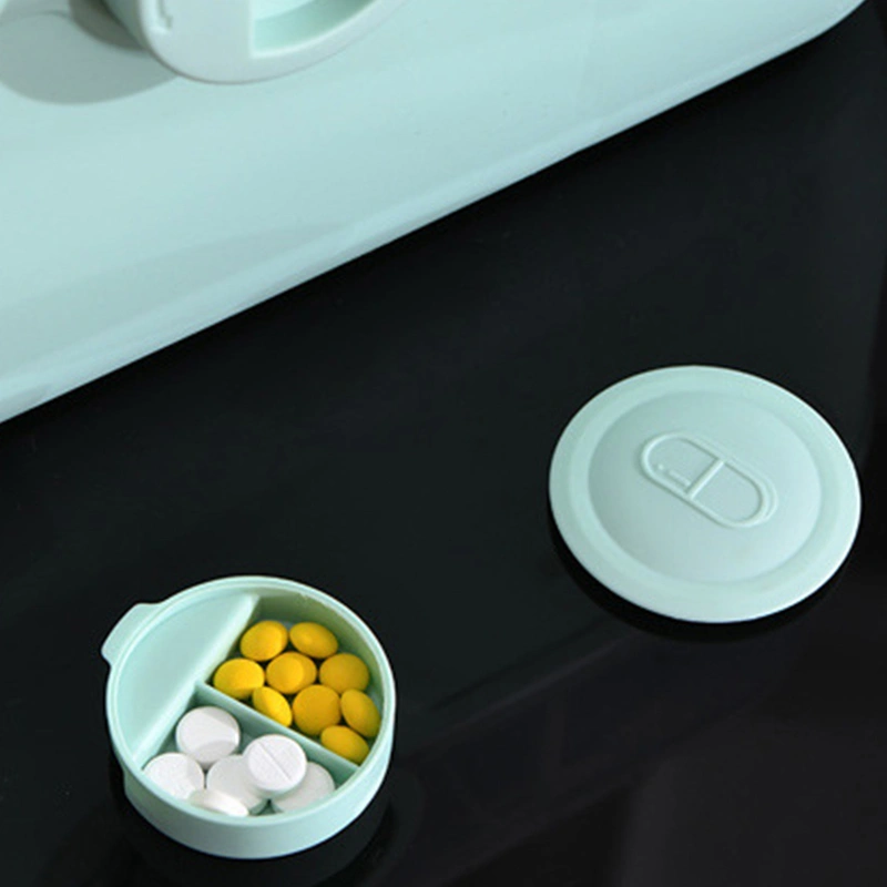 Medicine Storage Box Plastic Multi Layer Large Capacity Medicine Cabinet for Household Green (large)