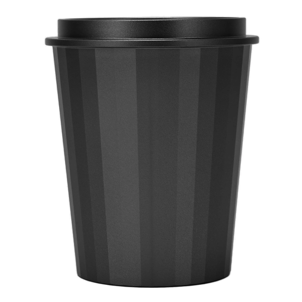 58mm Dosing Cup Prevent Stick Aluminum Alloy Multipurpose Coffee Powder Feeder Cup for Coffee Machine Bean Grinder Dark Black