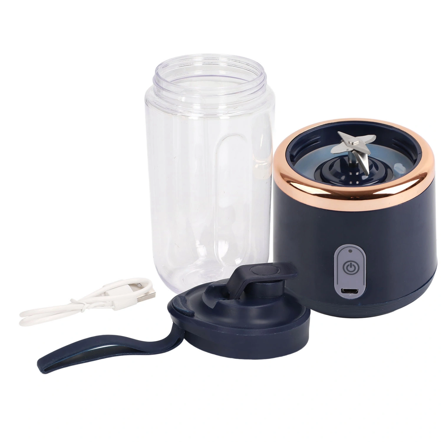 Portable Blender 400ml 6 Blades 22000rpm 1500mAh Food Grade PCTG USB Charging Travel Blender for Fruit Vege Coffee
