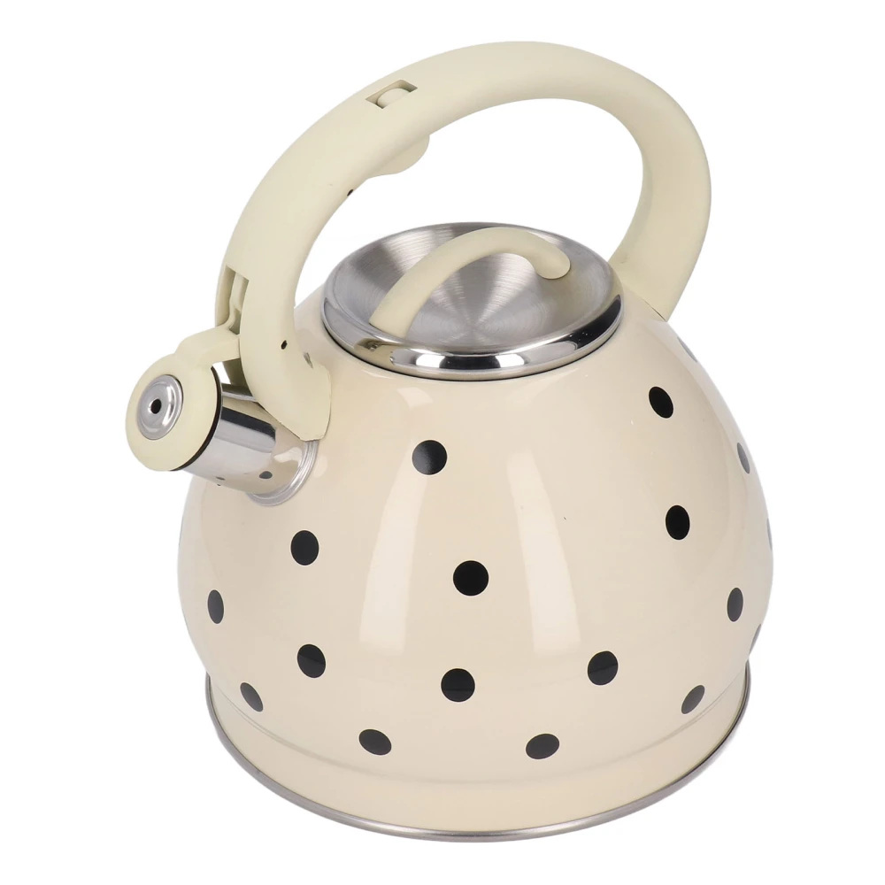 3.5L Whistling Kettle Polka Dots Stainless Steel Gas Hearth Whisteling Tea Kettle