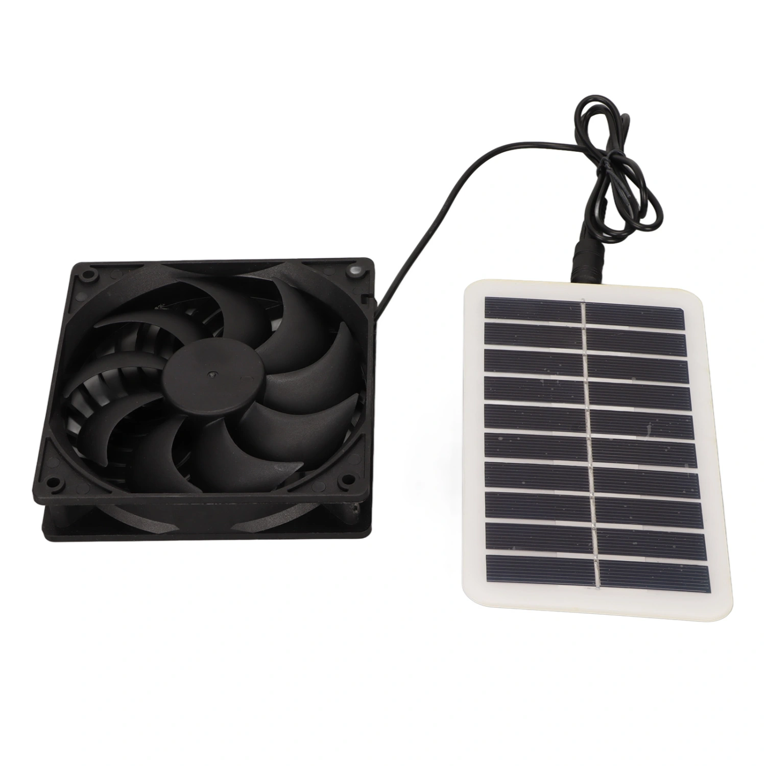 Solar Power Panel Exhaust Fan 15W Energy Saving Odor Removal Portable Solar Powered Air Extractor for Pet Houses RVs