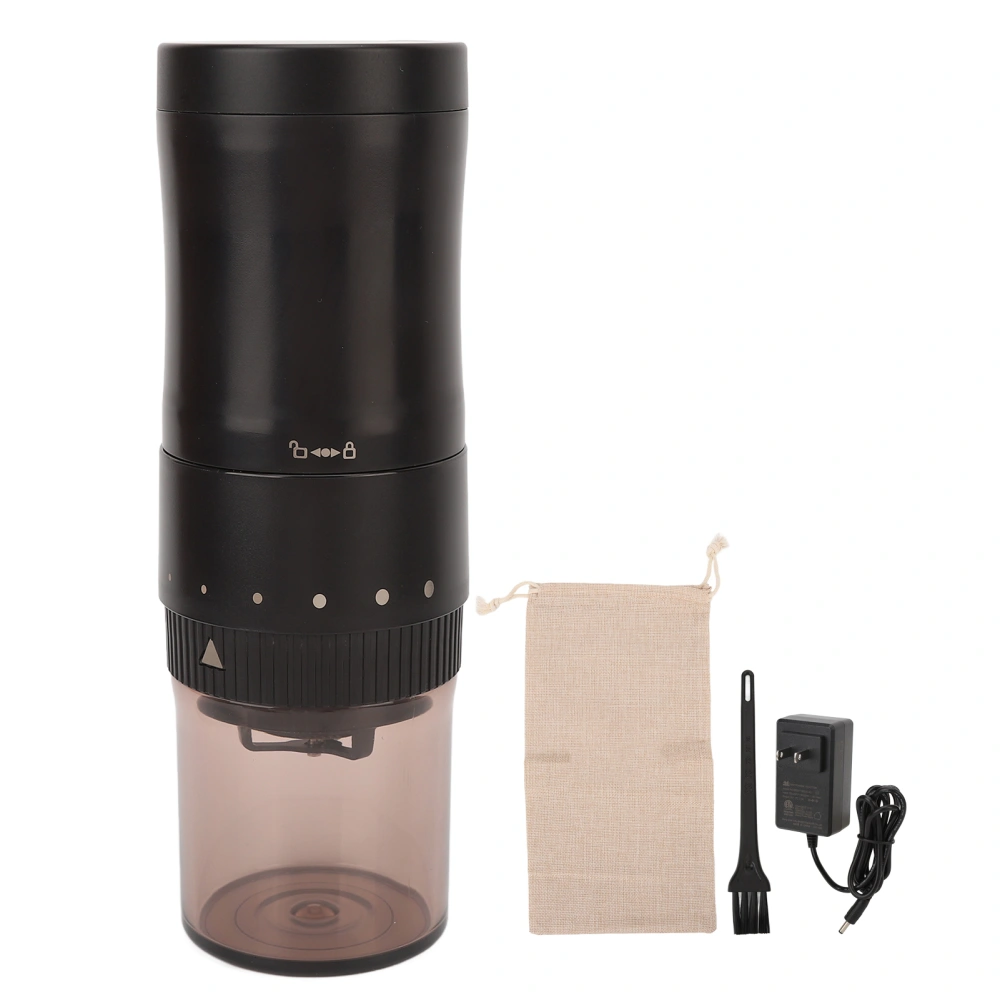 Electric Burr Coffee Grinder 6 Grind Settings 6 Cups Low Temperature Portable Coffee Grinder US Plug 100‑240V