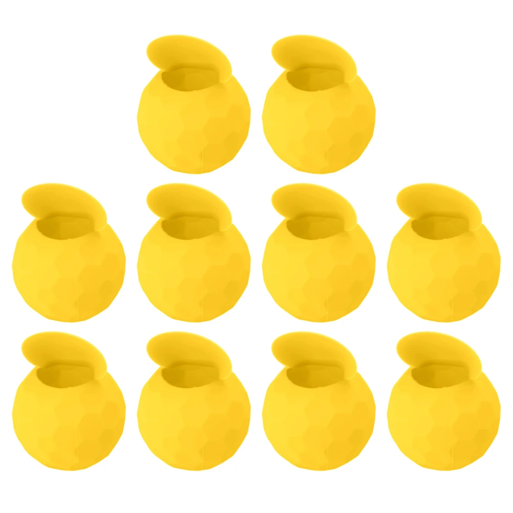 10 Pcs Reusable Water Balloons Silicone Water Balloons Self Sealing Quick Fill Summer Pool Beach Party Game Toy Yellow