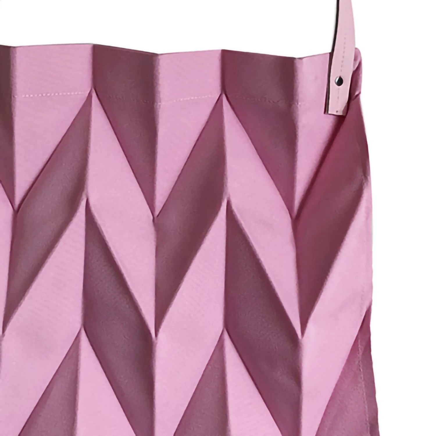 Reusable Tote Bag Large Capacity Fashion Polyline Design Shopping Cloth Bag for Home Travelling Office Pink