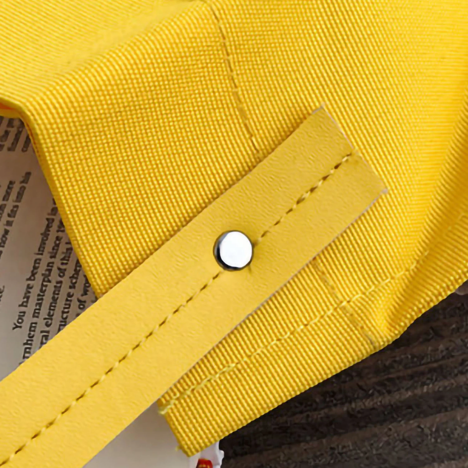 Reusable Tote Bag Large Capacity Fashion Polyline Design Shopping Cloth Bag for Home Travelling Office Yellow