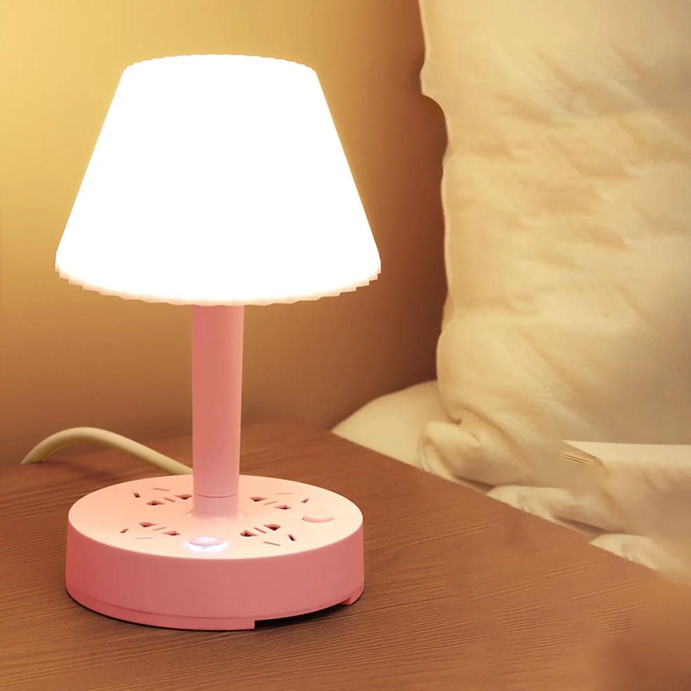 Table Lamp Creative Multifunctional Conversion Socket Desk Lamp Power Strip for Dormitory Computer CN 110‑250V