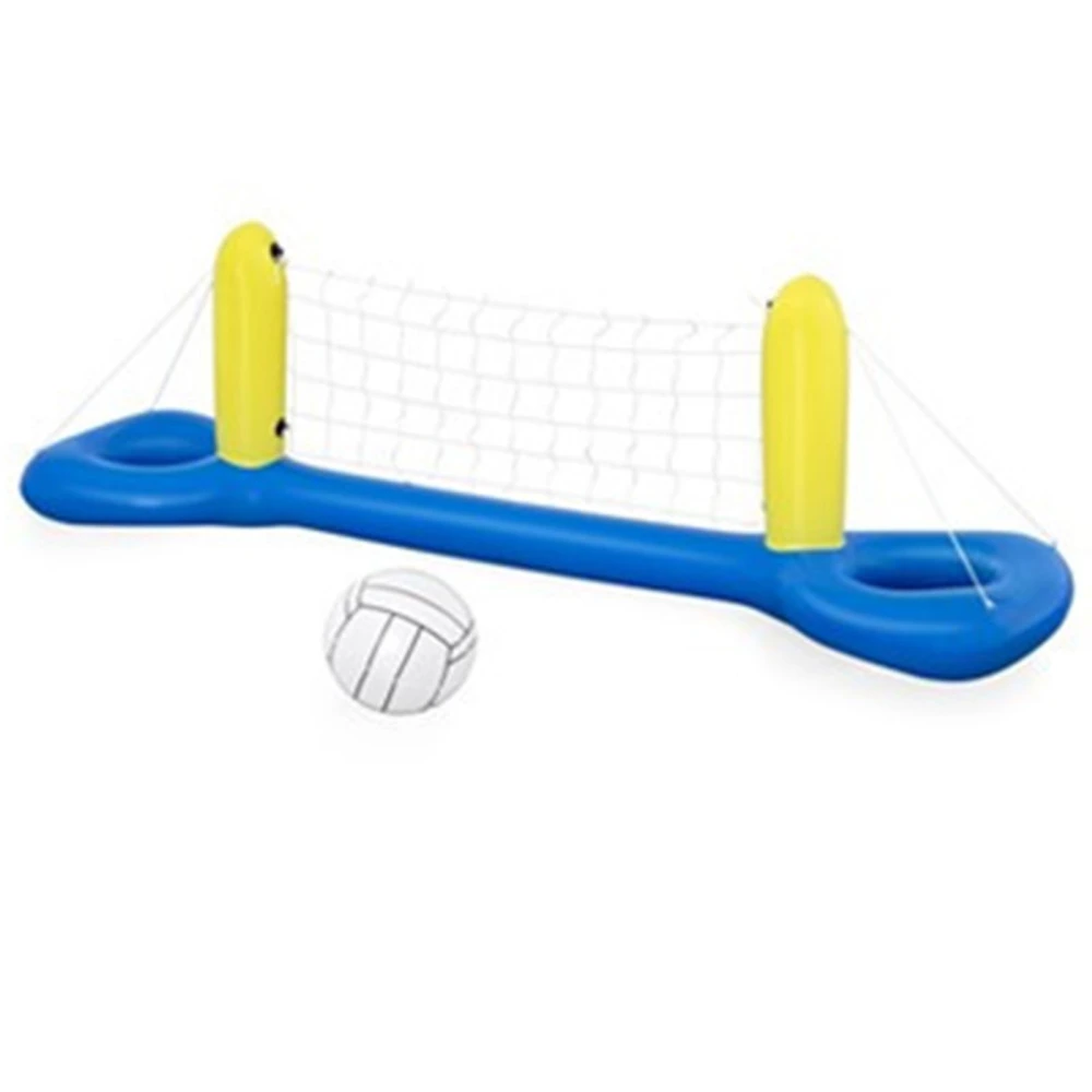 Inflatable Pool Volleyball Set with Volleyball Net Hoops Thickened Safe Portable Inflatable Pool Games Set 52133