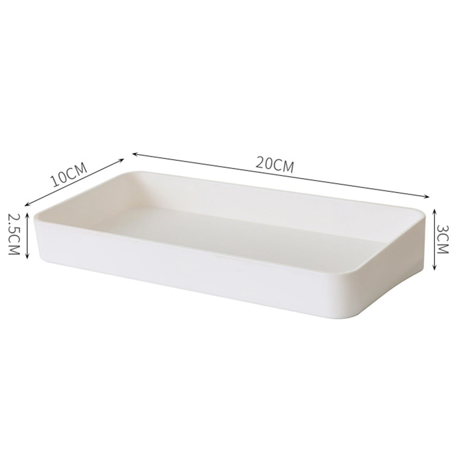 Pegboard Wall Organizer Simple Multiple Holes Punch Free Self Adhesive Wall Mount Display Pegboard Panel for Kitchen White Rectangular Box