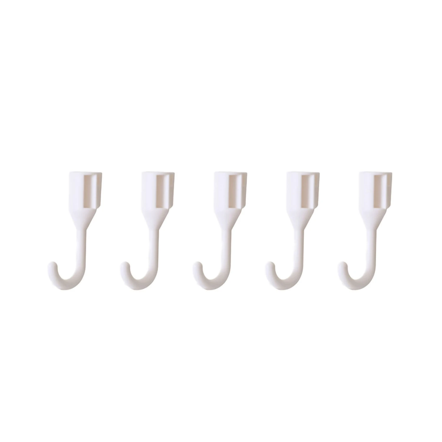 5 Pcs Hole Board Display Rack Mount Display Pegboard Hook Combination for Wall Organizer White