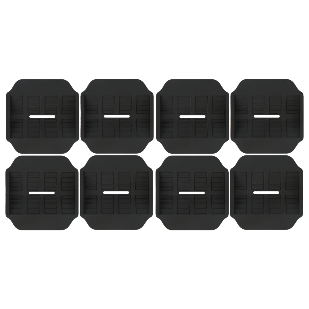 8pcs Furniture Stopper Rubber Furniture Coasters Roller Fixing Pads for Bed Chair Sofa Electric Appliance Wheels