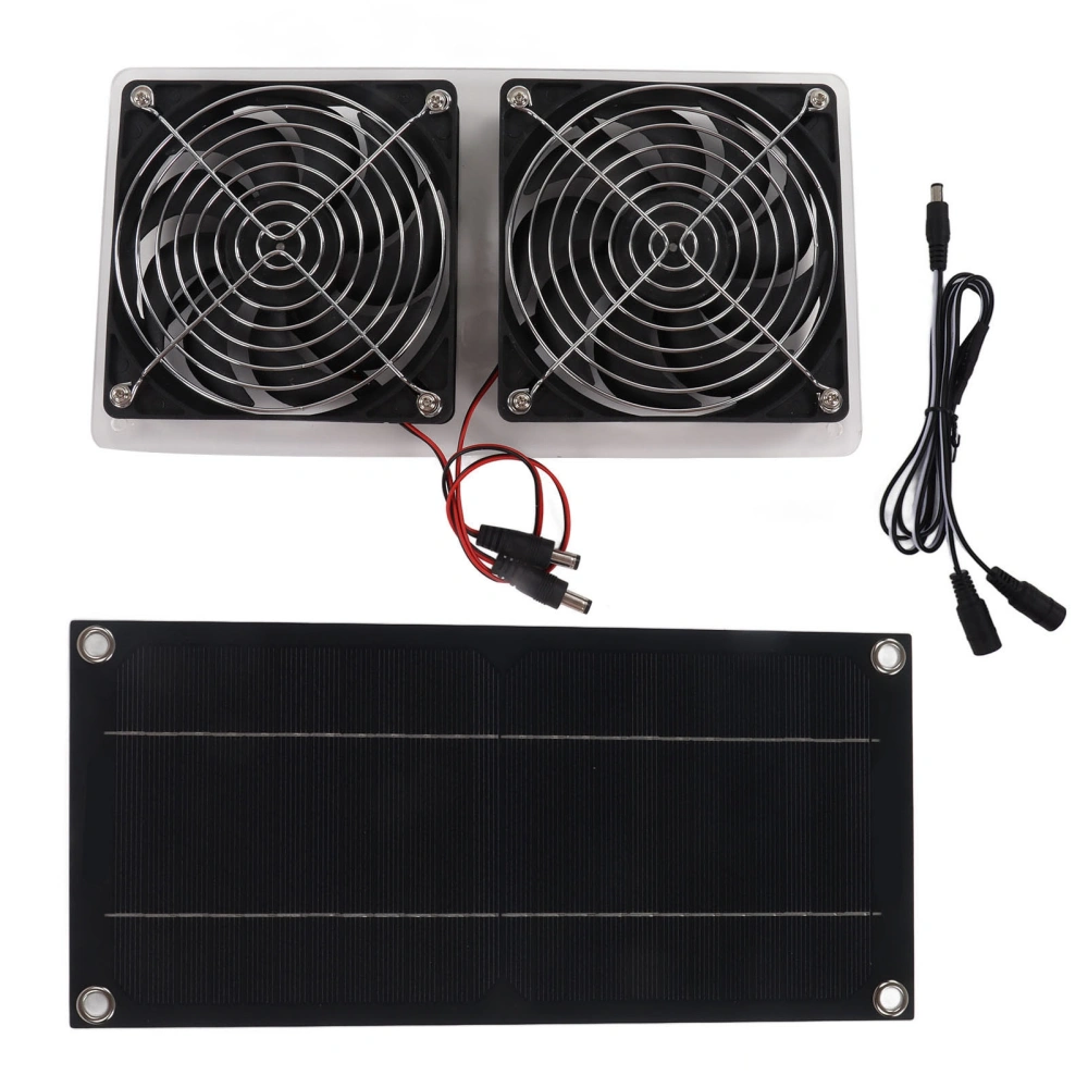 Solar Panel Fan Kit Waterproof Portable Environment Friendly Solar Exhaust Fan for Outdoor 100W 12V Single Panel