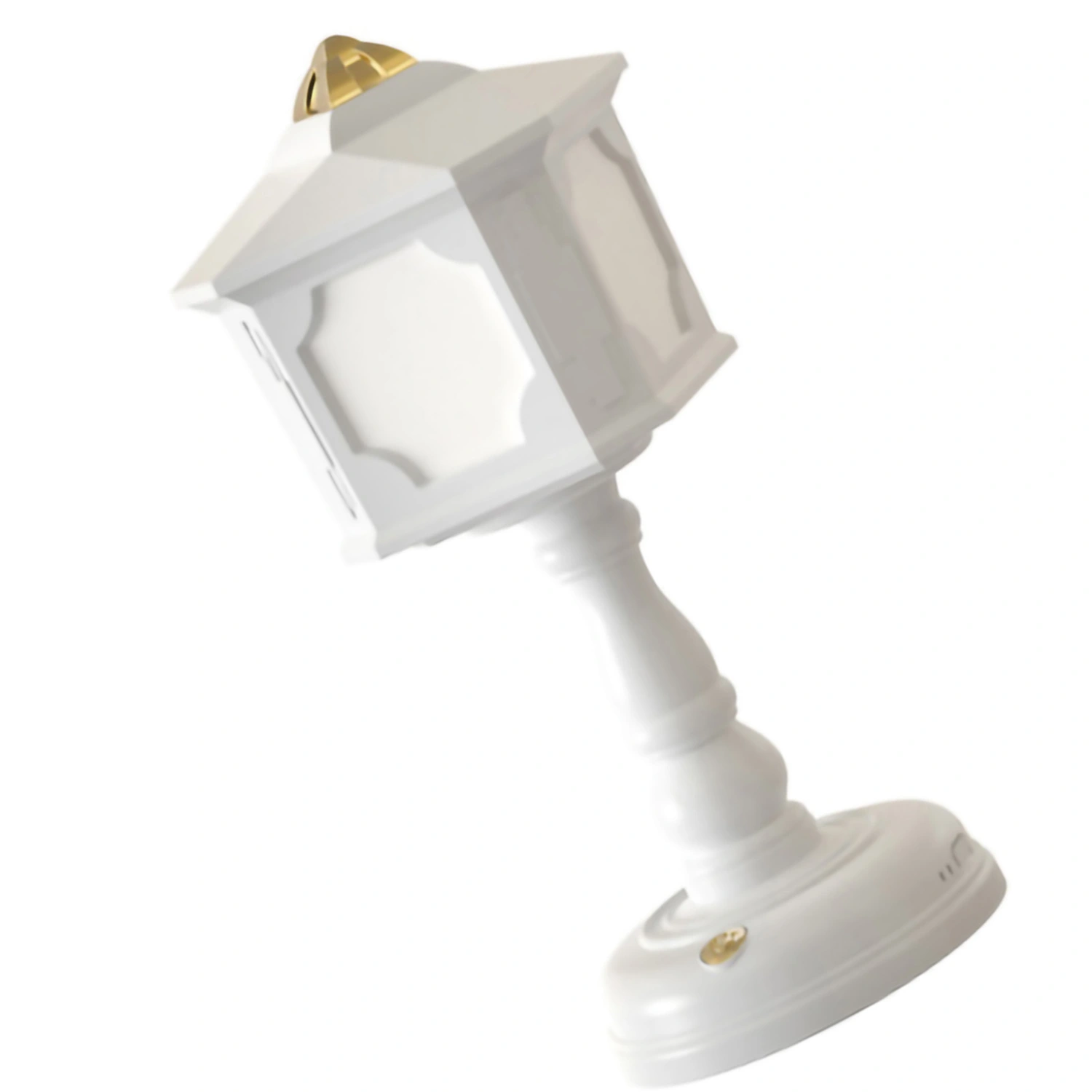 Retro Style Night Lamp Table Lamp Bedside USB Charge Touch Tone Three Color Temperature for Bedroom Dormitory White