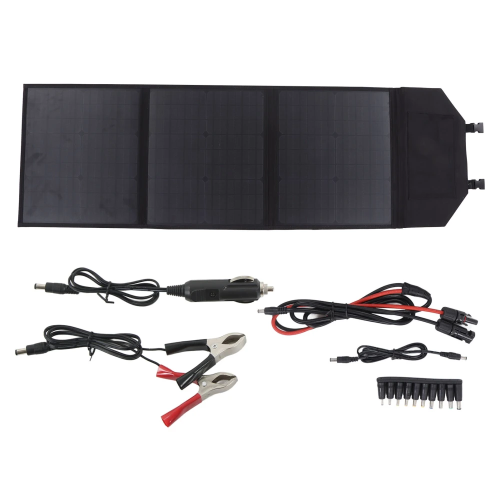 60W 18V Outdoor Foldable Solar Panel USB and DC Output Emergency Power Source Solar Panel Charger for Farming Planting