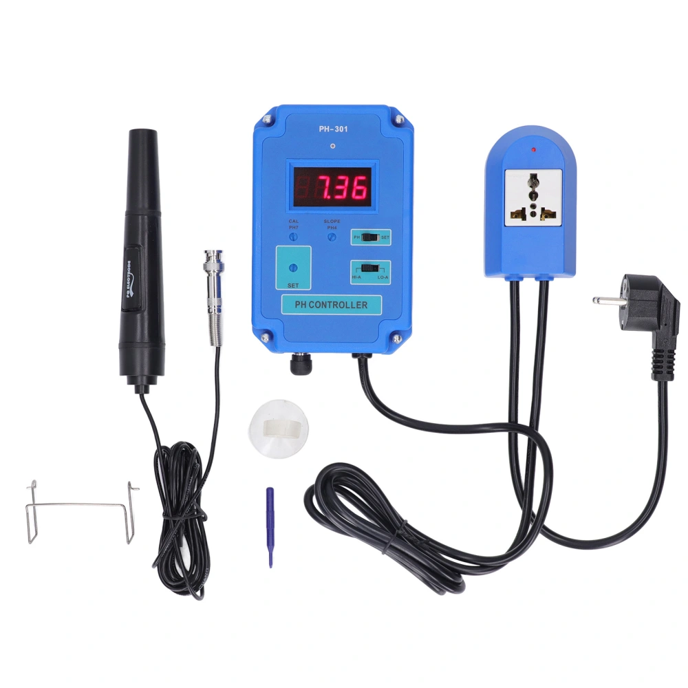 Digital Redox Controller Conductivity Acid Base and Redox Controller High Accuracy PH Meter ORP Meter EU 220V