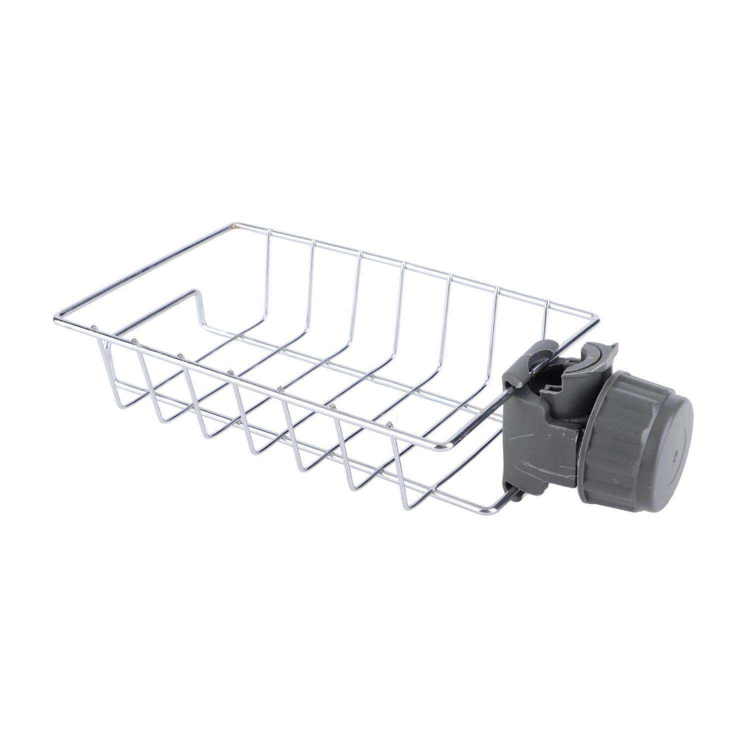 Hanging Faucet Drain Rack Organized Storage Hollow Out Breathable Stainless Steel Sink Rack for Kitchen Monolayer