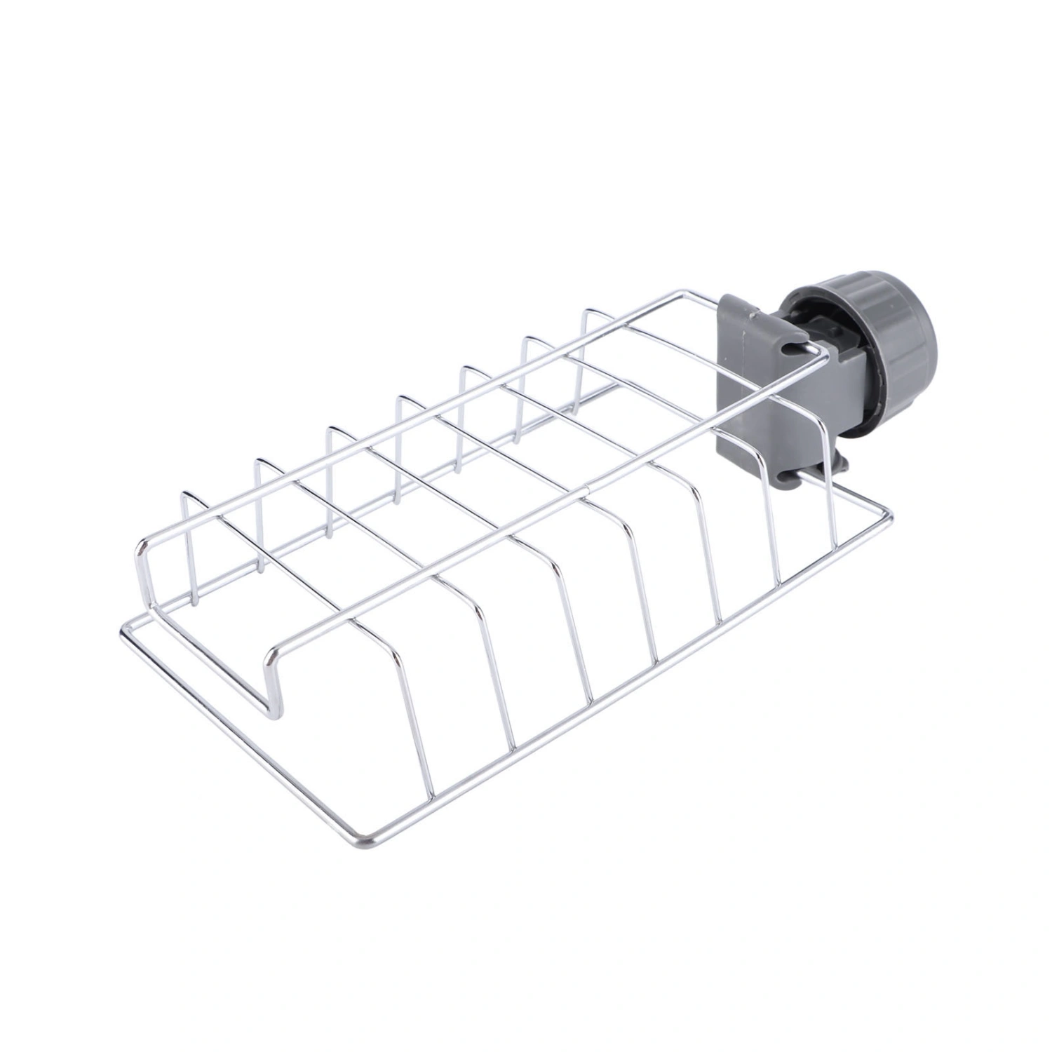 Hanging Faucet Drain Rack Organized Storage Hollow Out Breathable Stainless Steel Sink Rack for Kitchen Monolayer