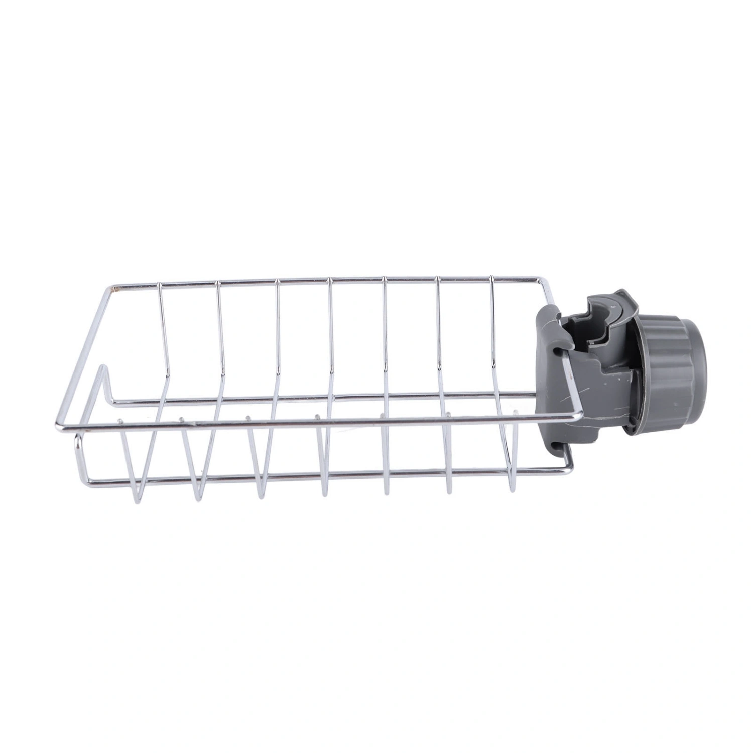Hanging Faucet Drain Rack Organized Storage Hollow Out Breathable Stainless Steel Sink Rack for Kitchen Monolayer