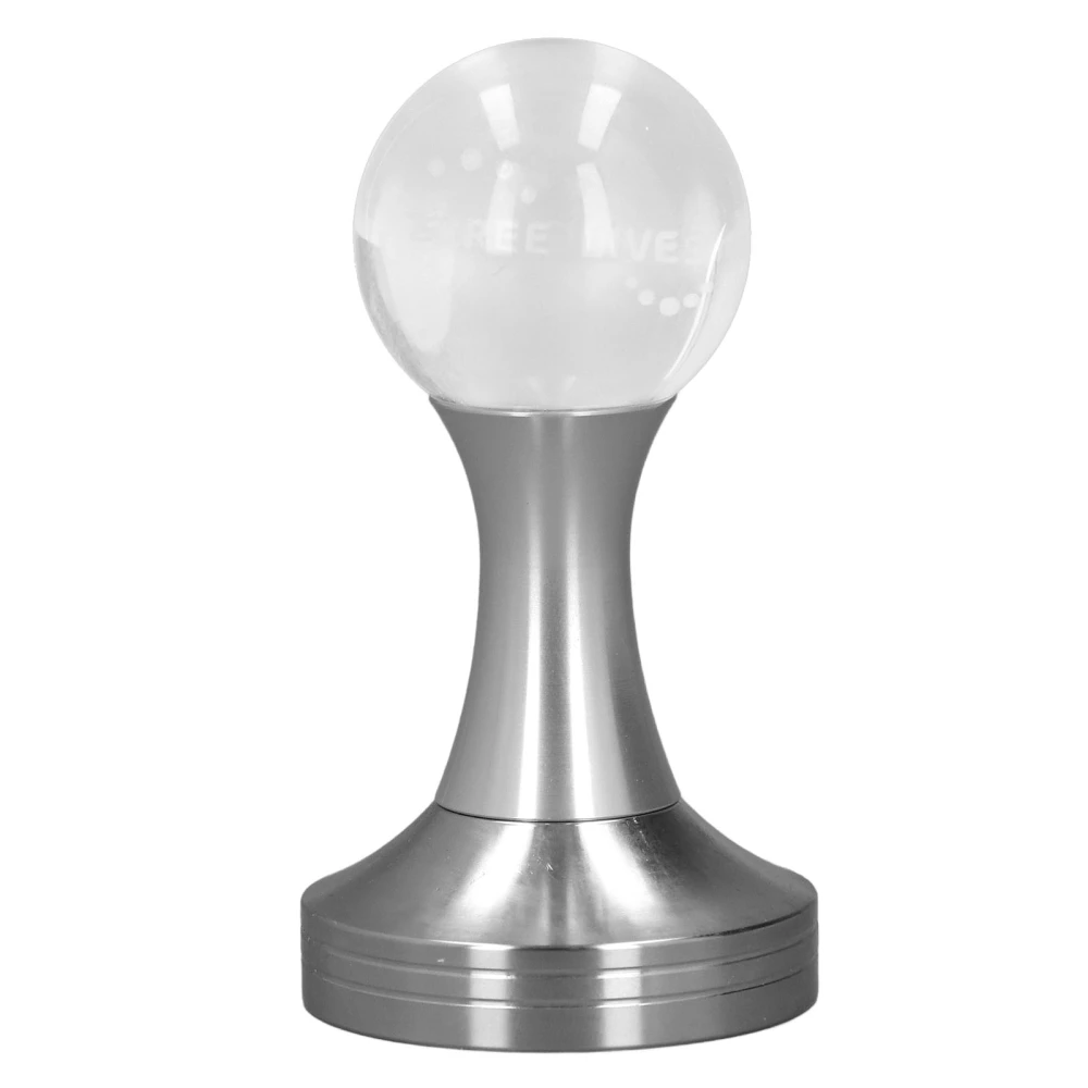 Coffee Tamper Crystal Ball Stainless Steel Coffee Hand Tamper Coffee Powder Hammer Tool Silver 51x05mm / 2.0x4.1in