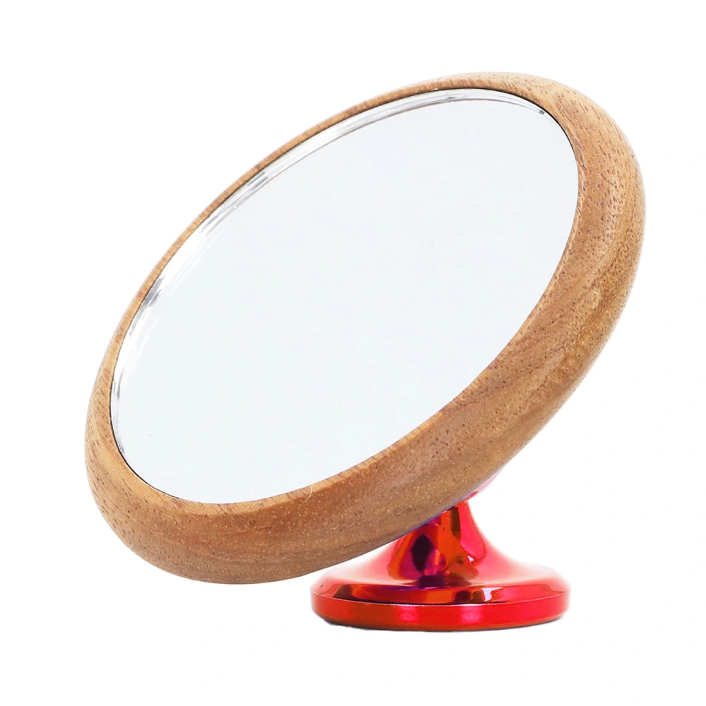 Coffee Flow Rate Observation Reflective Mirror Walnut 360 Degree Rotatable Visual Extraction Coffee Shot Mirror Red