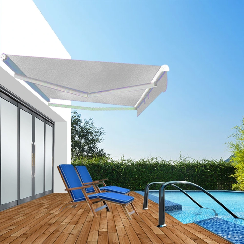 Outdoor Rectangle Awning Courtyard Shading Cloth UV Block Garden Canopy