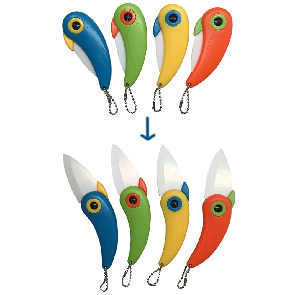 Mini Fruit Knife Pocket Bird Shaped Cutter Foldable Bird Knife Portable Cutlery