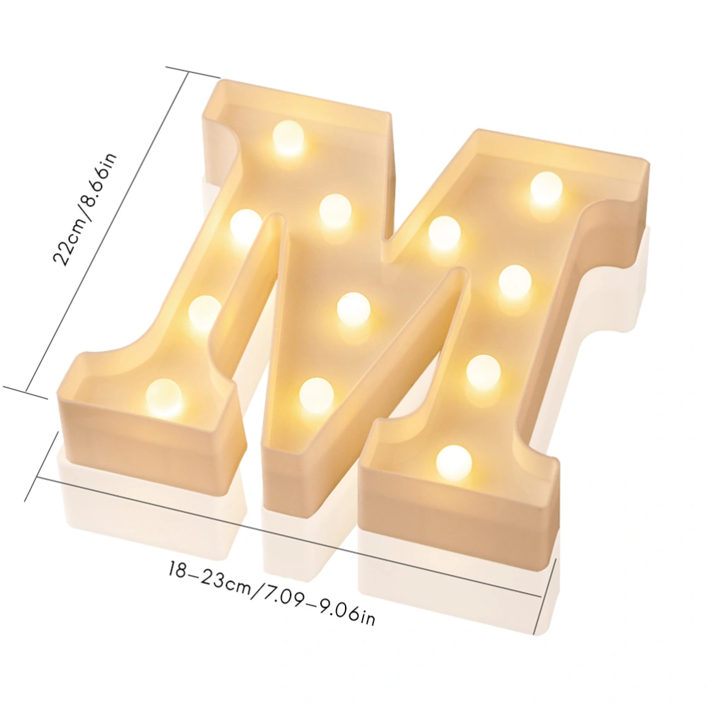 LED 26 Alphabet Letter Number Lights Ampersand and Symbol Love Heart Light Up Sign Lamp For Love Wedding Home Party Holiday Bar Decoration