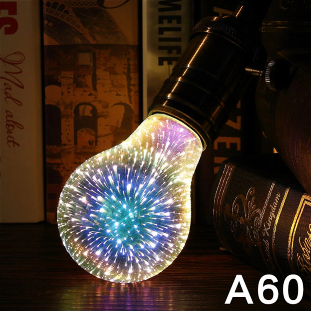 3D Firework LED Bulb LED Light Bulbs 3D Firework Effect 4W E27 Firework LED Lamp Vintage Colorful Decorative Light Bulb