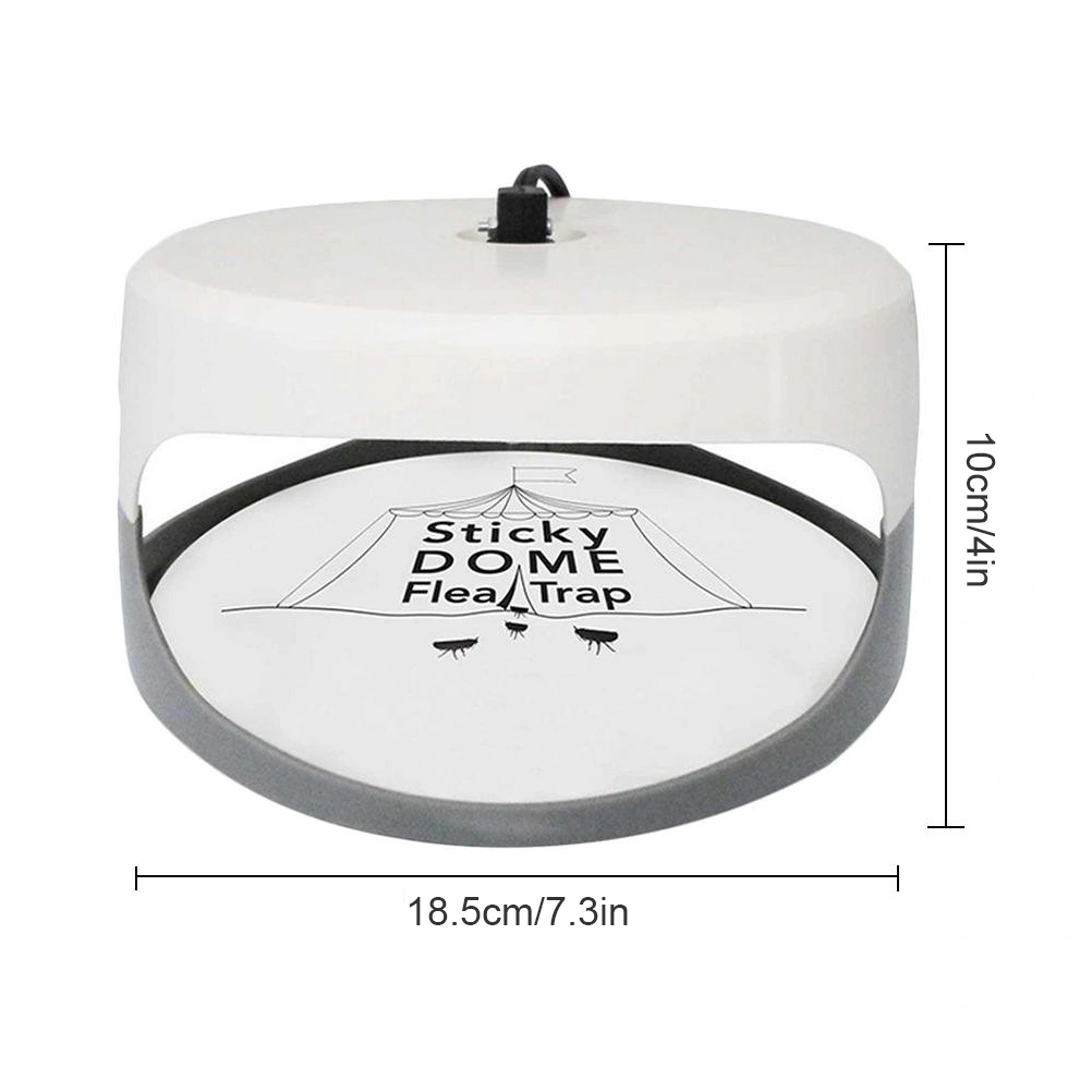 Electric Sticky Flea Killer Round Flies Trap Lamp Non Toxic Flea Trap for Home