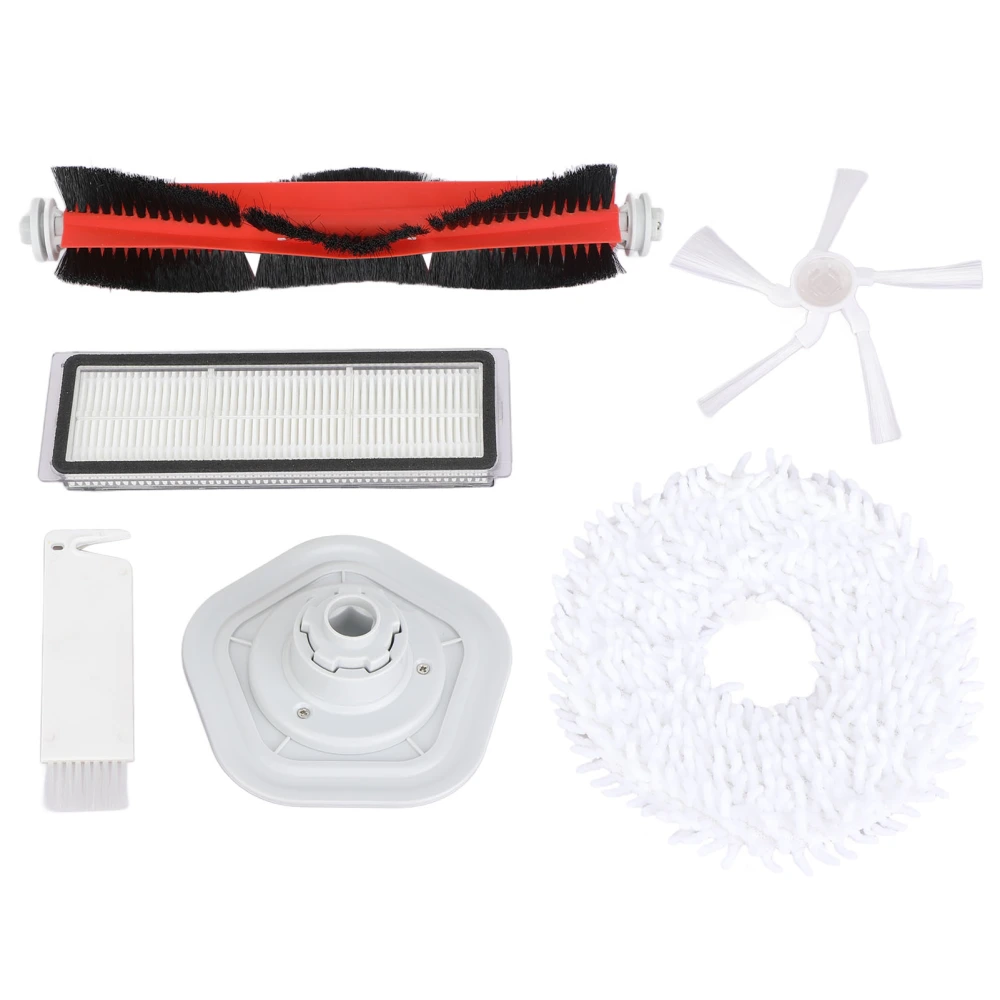 Vacuum Cleaner Parts Rolling Side Brush Filter Mop Cloth Set Kit for Dreame W10 Pro