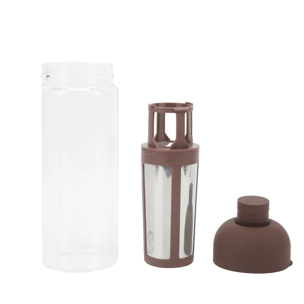 Cold Brew Coffee Wine Bottle Double Layer Cold Brew Coffee Pot with Stainless Steel Filter for Home 1000ml