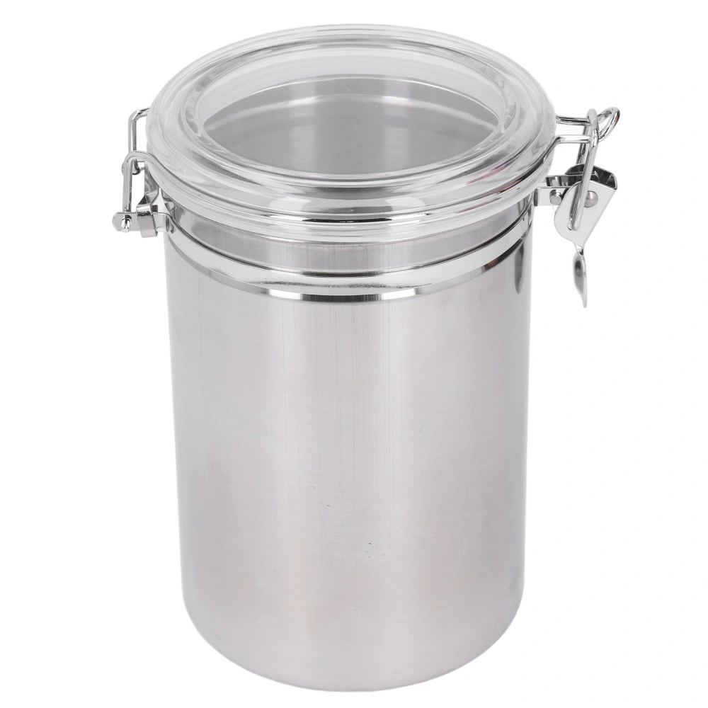 Stainless Steel Sealed Can Food Storage Container Airtight Canister for Dried Fruit Milk Powder Tea Extra Large 2100ml