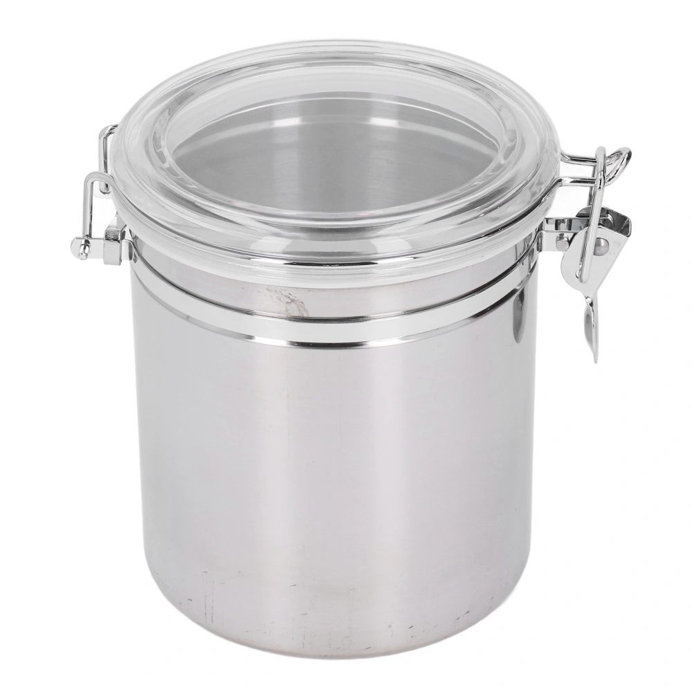 Stainless Steel Sealed Can Food Storage Container Airtight Canister for Dried Fruit Milk Powder Tea Large 1600ml