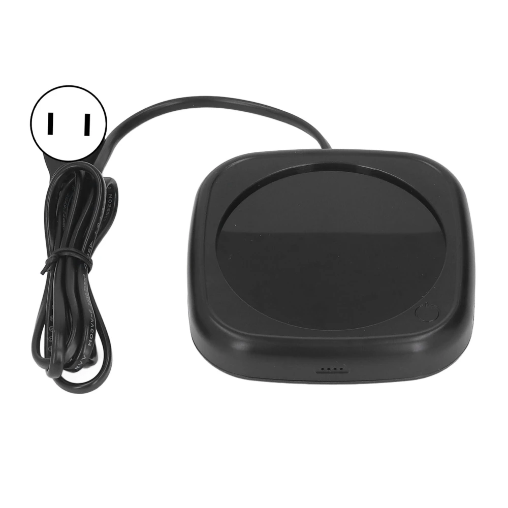 Coffee Mug Warmer Constant Temperature Electric Cup Heating Plate for Home Office Travelling US Plug 110V Black