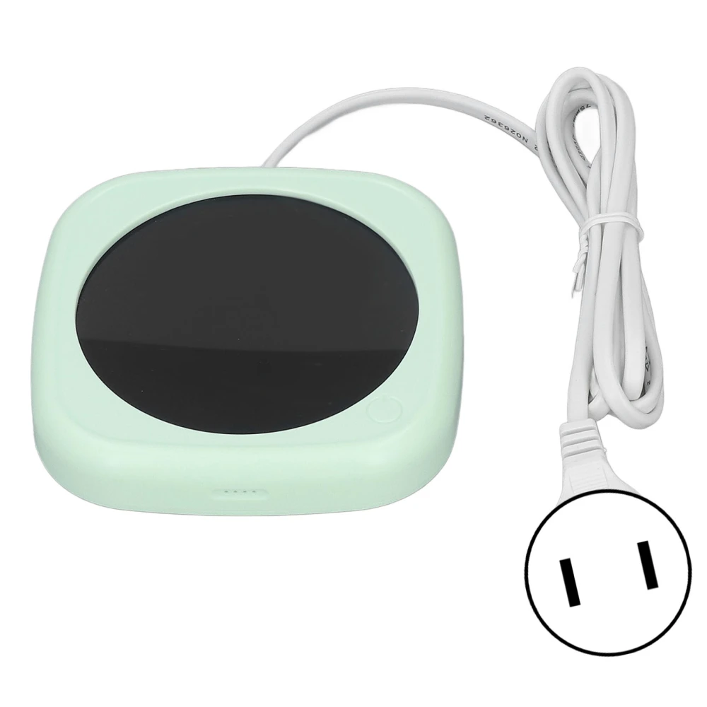 Coffee Mug Warmer Constant Temperature Electric Cup Heating Plate for Home Office Travelling US Plug 110V Green